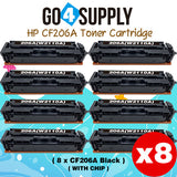 Compatible HP Black (WITH CHIP) CF206A W2110A 206A Toner Cartridge Replacement for HP Color LaserJet Pro MFP M283fdw/M283fdn; M255dw/M255nw