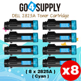 Compatible (2,500 Yield) Dell 2825 593-BBOX P3HJK Cyan Toner Cartridge Replacement for H825cdw H625cdw S2825cdn Printer