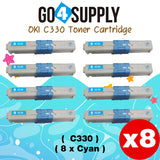 Compatible Oki Type C17 C330 (Cyan) Toner Cartridge to use for C330DN C530DN MC361 MC362W MC561 MC562W MFP MC352DN Printers