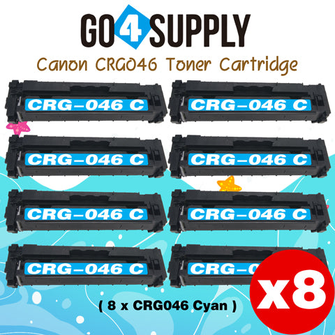 Compatible (Standard-Yield) Cyan CANON CRG046 CRG-046 Toner Cartridge Used for Color imageCLASS LBP654Cdw/MF735Cdw/MF731Cdw/MF733Cdw; Color i-SENSYS LBP654Cx/653Cdw/MF732Cdw/734Cdw/735Cx; Satera MF731Cdw/LBP654C/LBP652C/LBP651C/MF735Cdw/MF733Cdw