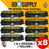 Compatible Yellow HP 532 CC532A 532A Toner Cartridge Used for HP Color laserJet CP2020/ 2024/ 2025/ 2026/ 2027/ 2024n/ 2024dn/ 2025n/ 2025dn/ 2025x/ 2026n/ 2026dn/ 2027n/ 2027dn; CM2320 MFP Series Printer