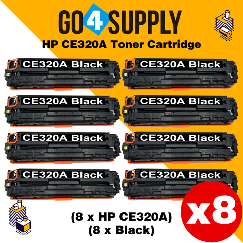 Compatible HP Black CE320A Toner Cartridge Used for HP LaserJet CP1521/1522/1523/1525n; Pro CP1525/1526/1527/1528nw; Pro CM1411/1412/1413/1415fn; Pro CM1415/1416/1417/1418fnw Printer