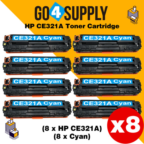 Compatible HP Cyan CE321A Toner Cartridge Used for HP LaserJet CP1521/1522/1523/1525n; Pro CP1525/1526/1527/1528nw; Pro CM1411/1412/1413/1415fn; Pro CM1415/1416/1417/1418fnw Printer