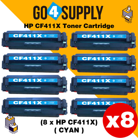 Compatible Cyan HP 411X CF411X Toner Cartridge Used for Color LaserJet Pro M452dw/452dn/452nw, Color LaserJet Pro MFPM477fnw/M477fdn/M477fdw, Color LaserJet Pro MFP M377dw Printers