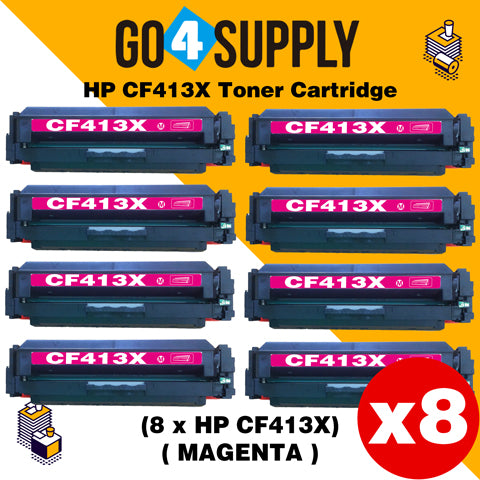 Compatible Magenta HP 413X CF413X Toner Cartridge Used for Color LaserJet Pro M452dw/452dn/452nw, Color LaserJet Pro MFPM477fnw/M477fdn/M477fdw, Color LaserJet Pro MFP M377dw Printers