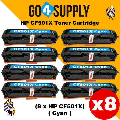 Compatible Cyan HP 501x CF500x 202x Toner Cartridge Used for HP Color LaserJet Pro M254/M254dw/254nw; MFP M281cdw/281fdn/281fdw/280/280nw Printer