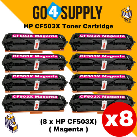 Compatible Magenta HP 503x CF500x 202x Toner Cartridge Used for HP Color LaserJet Pro M254/M254dw/254nw; MFP M281cdw/281fdn/281fdw/280/280nw Printer