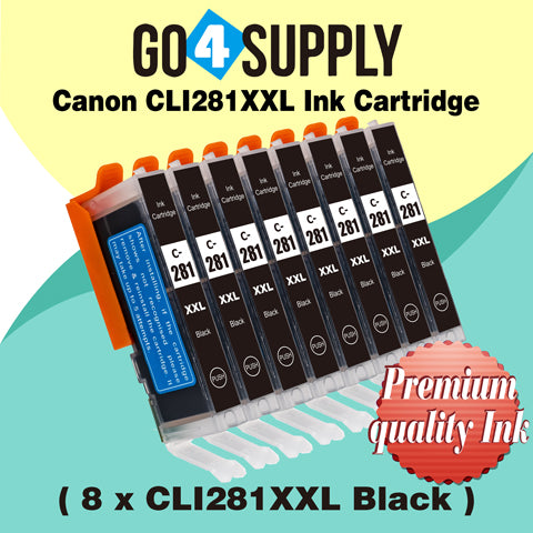 Compatible Small Black Canon CLI281 CLI281XXL CLI-281XXL Ink Cartridge CLI281XL CLI-281XL Used for PIXMA TS702/TR7520/TR8520/TR8620/TS6120/TS6220/TS6320/TS8120/TS8220/TS8320/TS9120/TS9520/TS9521C Printers