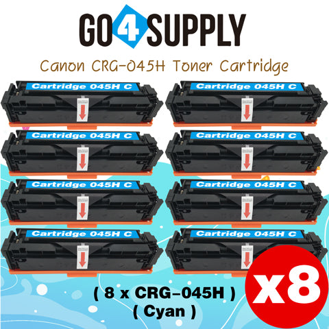 Compatible (High-Yield Page) CANON Cyan CRG-045H CRG045H Toner Cartridge Used for Canon Color imageCLASS MF634Cdw/LBP612Cdw/MF632Cdw; i-SENSYS MF631Cn/633Cdw/635Cx/LBP611Cn/613Cdw