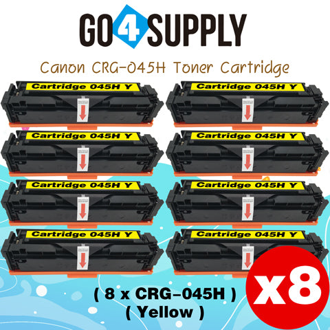 Compatible (High-Yield Page) CANON Yellow CRG-045H CRG045H Toner Cartridge Used for Canon Color imageCLASS MF634Cdw/LBP612Cdw/MF632Cdw; i-SENSYS MF631Cn/633Cdw/635Cx/LBP611Cn/613Cdw
