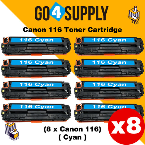 Compatible Cyan Canon 116 CRG-116 CRG116 Toner Cartridge Used for Canon i-SENSYS LBP-7010C/7016C/7018C; LBP 5050/5050n/iC MF 8080cw; MF8010/8030/8040/8050cn; LBP 7110Cw/7100Cn; iC MF8280Cw/MF6680DN; MF8210/8230/8250Cn; MF628Cw/626Cn; MF623Cn/621Cn