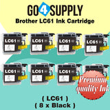Compatible Black Brother 61xl LC61 LC61XL Ink Cartridge Used for MFC-250C/255CW/257CW/290C/295CN/490CW/495CW/615W/790CW/795CW/990CW/5490CN/5490CW/5890CN/5895CW/6490CW/6890CDW,MFC-J220/J265w/J270w/J410/J410w/J415W/J615W/J630W Printer