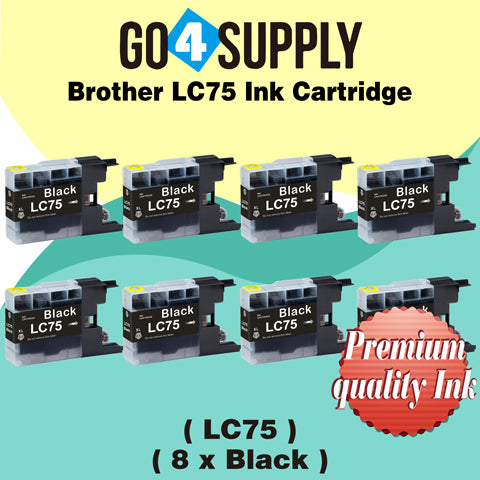 Compatible Black Brother 75xl LC75 LC75XL Ink Cartridge Used for MFC-J432W/J430W/J6910DW/J6710DW/J5910DW/J6510DW/J435W/J835DW/J280W/J425W; DCP-J525N/J540N/J740N/J925N/J525W/J725DW/J925DW/J940N-B/J940N-W Printer