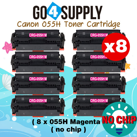 Compatible CANON (High-Yield Page) Magenta CRG055H (NO CHIP) CRG-055H Toner Cartridge Used for Canon i-SENSYS MF741Cdw; i-SENSYS MF745Cdw;  i-SENSYS MG743Cx