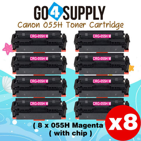 Compatible CANON (High-Yield Page) Magenta CRG055H (WITH CHIP) CRG-055H Toner Cartridge Used for Canon i-SENSYS MF741Cdw; i-SENSYS MF745Cdw;  i-SENSYS MG743Cx