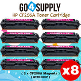 Compatible HP Magenta (WITH CHIP) CF206A W2113A 206A Toner Cartridge Replacement for HP Color LaserJet Pro MFP M283fdw/M283fdn; M255dw/M255nw