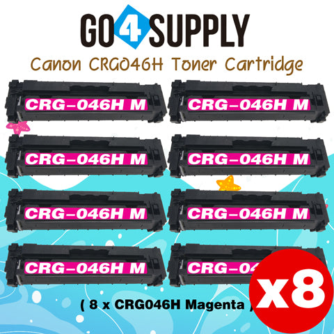 Compatible (High-Yield) Magenta CANON CRG046H Toner Cartridge Used for Color imageCLASS LBP654Cdw/MF735Cdw/MF731Cdw/MF733Cdw, Color i-SENSYS LBP654Cx/653Cdw/MF732Cdw/734Cdw/735Cx; Satera MF731Cdw/LBP654C/LBP652C/LBP651C/MF735Cdw/MF733Cdw