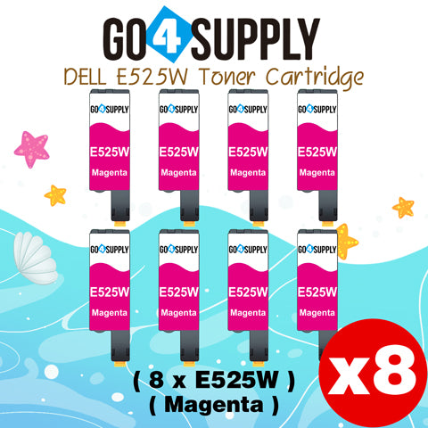Compatible Dell 593-BBJV E525W E525 525w Magenta to use for E525w Wireless Color Printers