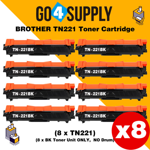 Compatible Black Brother TN221 TN-221 Toner Unit Used for Brother HL-3140CW/ HL-3142CW/ HL-3150CDW/ HL-3152CDW/ HL-3170CDW/ HL-3172CDW/ MFC-9130CW/ MFC-9140CDN/ MFC-9330CDW/ MFC-9340CDW; DCP-9020CDW Printer