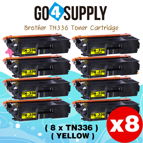 Compatible Brother Yellow TN336 TN-336 Toner Cartridge Used for HL-L8250CDW HL8350CDW/CDWT
DCP-L8400CDN/L8450CDW; MFC-L8850CDW
