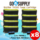 Compatible (Toner Only) Black TN-580 TN580 Toner Cartridge Used for Brother HL5240/5250DN/5250DNT/5270/5280DW; MFC8460N/8860DN; DCP8060/8065DN; HL-5340D/5350DN/5380DN/MFC-8480DN Printer