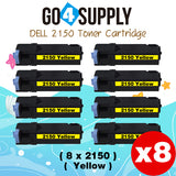 Compatible Dell 2150 Yellow 331-0718 Toner Cartridge Replacement for 2150cn 2150cdn 2155cn 2155cdn 2155 Printer