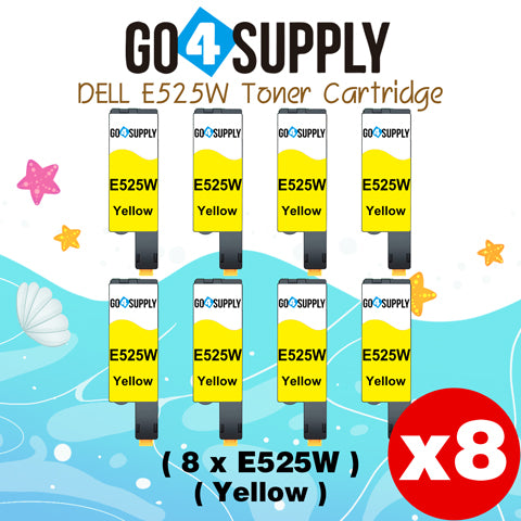 Compatible Dell 593-BBJW E525W E525 525w Yellow to use for E525w Wireless Color Printers