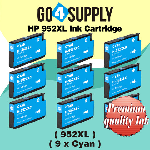 Compatible Cyan HP 952xl Ink Cartridge Used for HP OfficeJet Pro 7720/7740/8210/8216/8702/8710/8715/8720/8725/8730/8740 All-in-One Printer