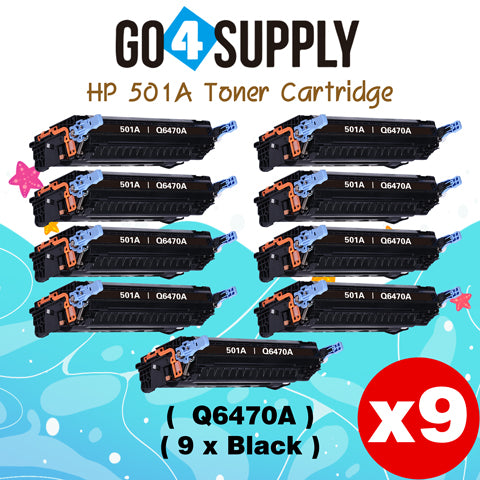 Compatible HP 502A Q6470A Black Toner Cartridge to use for HP Color Laserjet CP3505 3505n 3505dn 3600 3600n 3600dtn 3800 Printer