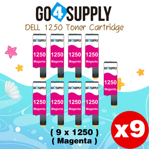 Compatible Magenta Dell 1250/XMX5D Toner Cartridge Replacement for Dell 331-0780 Used for 1250c 1350cnw 1355cn 1355cnw C1760nw C1765nf Printer