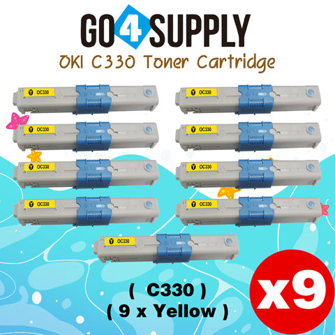 Compatible Oki Type C17 Yellow C330 Toner Cartridge to use for C330DN C530DN MC361 MC362W MC561 MC562W MFP MC352DN Printers