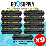 Compatible HP Yellow (WITH CHIP) CF206A W2112A 206A Toner Cartridge Replacement for HP Color LaserJet Pro MFP M283fdw/M283fdn; M255dw/M255nw