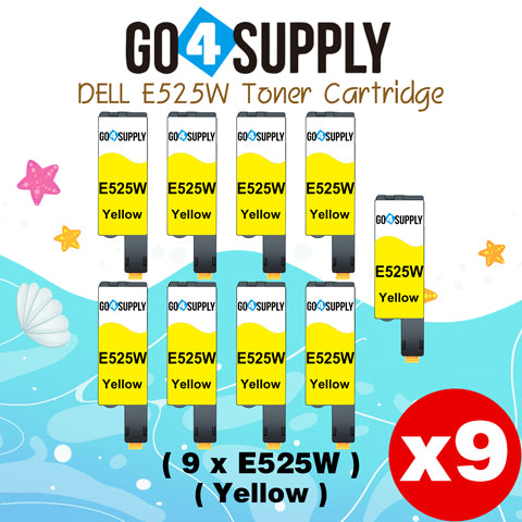 Compatible Dell 593-BBJW E525W E525 525w Yellow to use for E525w Wireless Color Printers