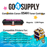 Compatible CANON Magenta CRG054H Toner Cartridge CRG-054H Used for i-SENSYS LBP621Cw/LBP623Cw/MF641Cw/MF643Cdw/MF645Cx; Color imageCLASS MF642Cdw/MF641Cw/MF644Cdw/LBP622Cdw