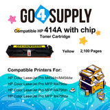 Compatible HP Yellow W2022A CF414A (WITH CHIP) Toner Cartridge Used for Color LaserJet Pro M454dn/M454dw; MFP M479dw/M479fdn/M479fdw/M454nw; Enterprise M455dn/ MFP M480f/ MFP M480f; Color LaserJet Managed E45028