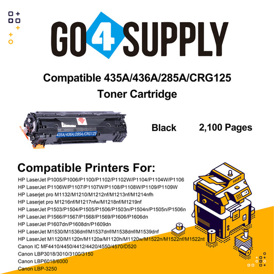 Compatible HP 435A 436A 285A Universal Toner Cartridge CB435A CB436A CE285A
