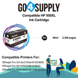 Compatible Black HP 950xl Ink Cartridge Used for HP Officejet Pro 251dw/276dw/8100/8600/8610/8620/8630/8640/8650/8660/8615/8616/8625 Printer