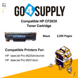 Compatible HP 283X CF283X 83X Toner Cartridge Used for HP LaserJet Pro MFP M125/127fn/fw; M225dn/dw/rdn/M201dw/n Printer