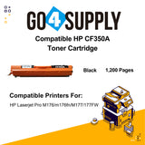 Compatible Black HP 350 CE350A 350A Toner Cartridge Used for HP  Laserjet Pro CP1020/ 1021/ 1022/ 1023/ 1025; CP 1026/ 1027/ 1028nw; 100 M175a/b/c/nw/p/q/R; 200 color MFP M275nw/s/t/u Printer