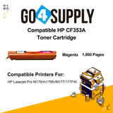 Compatible Magenta HP 353 CF353A 353A Toner Cartridge Used for HP Laserjet Pro M176/m176fn/M177/177FW Printer