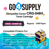 Compatible (High-Yield) Magenta CANON CRG046H Toner Cartridge Used for Color imageCLASS LBP654Cdw/MF735Cdw/MF731Cdw/MF733Cdw, Color i-SENSYS LBP654Cx/653Cdw/MF732Cdw/734Cdw/735Cx; Satera MF731Cdw/LBP654C/LBP652C/LBP651C/MF735Cdw/MF733Cdw