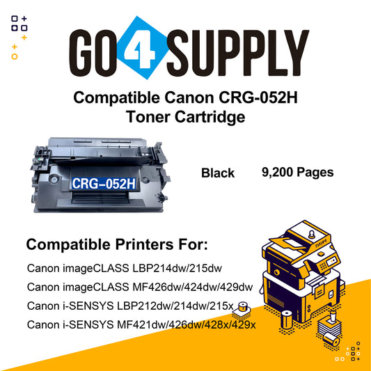 Compatible Canon Cartridge 052H CRG-052H Toner Cartridge High Pages Yield Used for Canon imageCLASS LBP214dw/215dw; MF426dw/424dw/429dw;  i-SENSYS LBP212dw/214dw/215x; MF421dw/426dw/428x/429x Printer