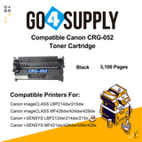 Compatible Canon Cartridge 052 CRG-052 Toner Cartridge Used for Canon imageCLASS LBP214dw/215dw; MF426dw/424dw/429dw;  i-SENSYS LBP212dw/214dw/215x; MF421dw/426dw/428x/429x Printer