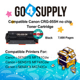 Compatible CANON (High-Yield Page) Black CRG055H (NO CHIP) CRG-055H Toner Cartridge Used for Canon i-SENSYS MF741Cdw; i-SENSYS MF745Cdw;  i-SENSYS MG743Cx
