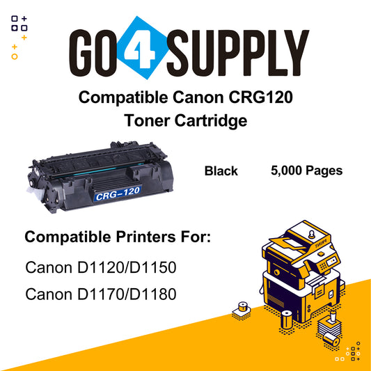 Compatible Canon 120 CRG120 CRG-120 Toner Cartridge Used for Canon ImageClass D1120/ D1150/ D1170/ D1180/ D1380/ D1550/ D1520; Canon Satera MF417dw/ MF6880dw/ MF6780dw Printer