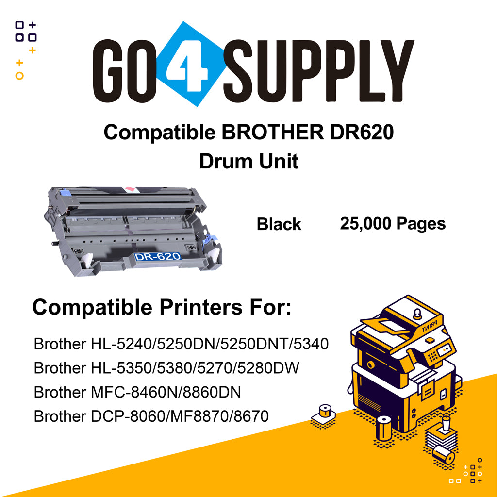 Compatible Brother DR620 DR-620 Drum Unit Used for Brother HL5240/5250DN/5250DNT/5340/5350/5380/5270/5280DW; MFC8460N/8860DN; DCP8060/MF8870/8670/8065DN