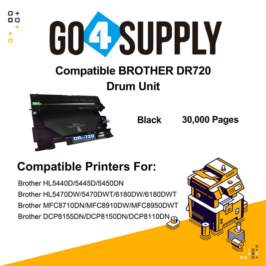 Compatible  Brother DR720 DR-720 Drum Unit Used for HL5440D/5445D/5450DN/5470DW/5470DWT/6180DW/6180DWT/MFC8710DN/MFC8910DW/MFC8950DWTD/CP8155DN/DCP8150DN/DCP8110DN Printer