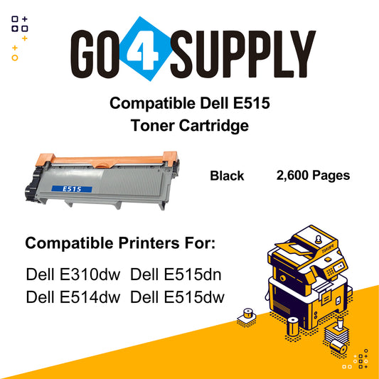 Compatible Dell E515 Toner Unit Used for Dell310, Dell 513, Dell 514 Printer