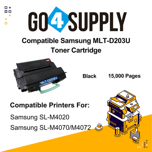 Compatible Samsung 203U D203U MLT-D203U Toner Cartridge Used for Samsung  SL-M4020, SL-M4070, SL-M4072 Printers