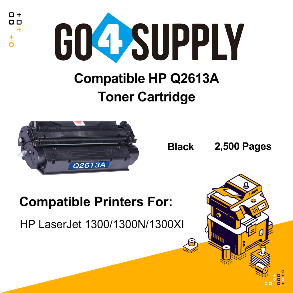 Compatible HP 2613A Q2613A Toner Cartridge Used for HP LaserJet 1000/ 1005/ 1200/ 1200N/ 1200SE/ 1220/ 1220SE/ 3300MFP/ 3320n MFP/ 3320MFP/ 3330 MFP